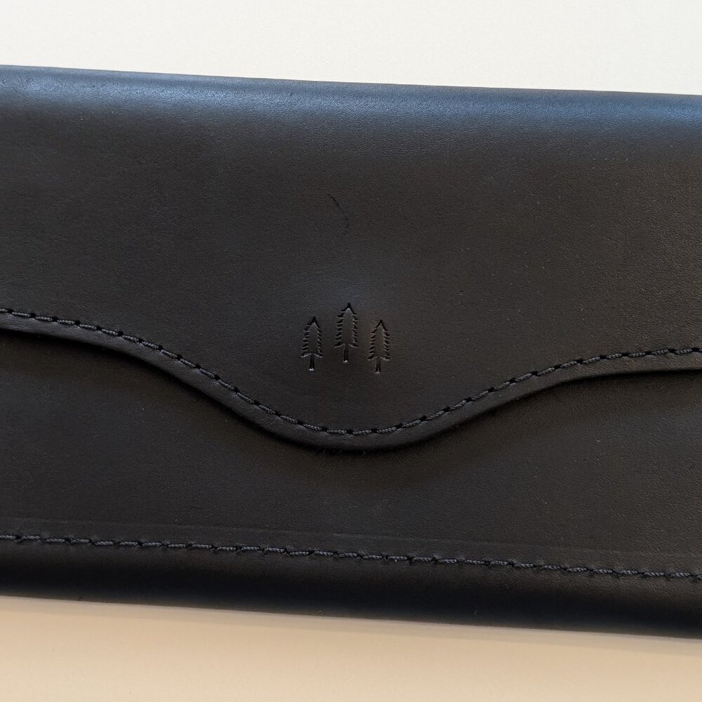 Large Black Portland Leather Bozeman Wallet